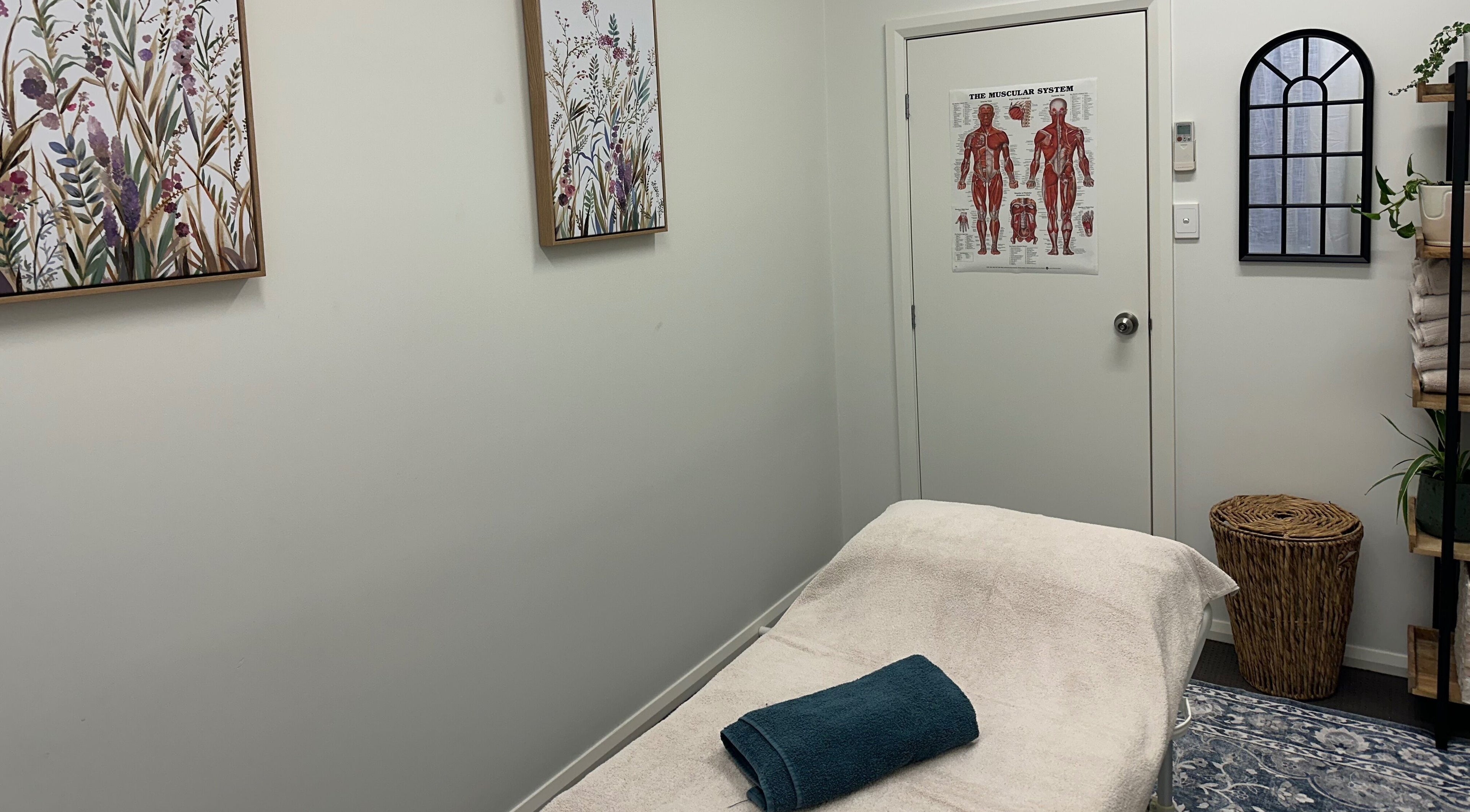 Calming treatment room at Gaia Holistic Therapies, Wagga Wagga, New South Wales, AU, featuring serene decor.