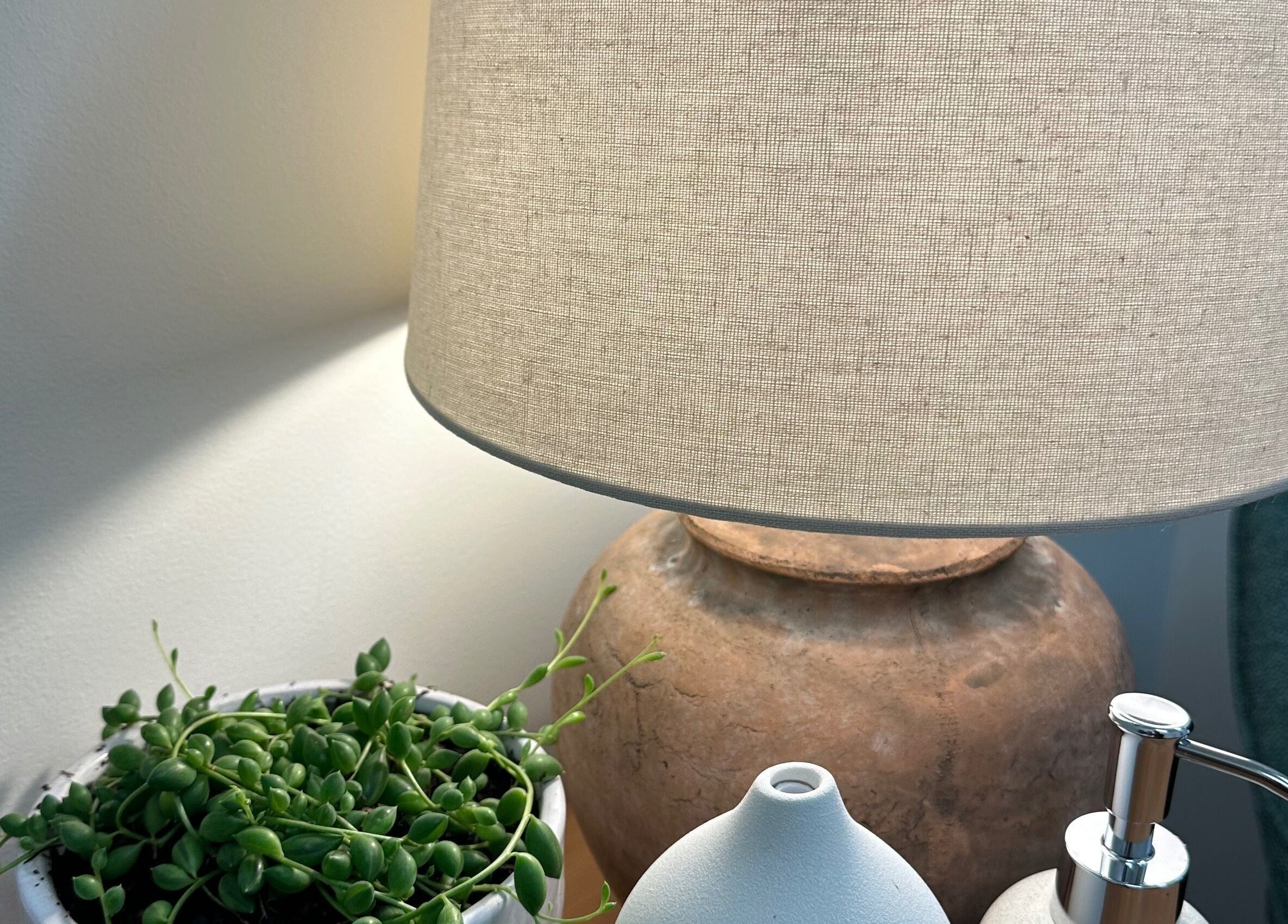 Tranquil lamp setting at Gaia Holistic Therapies, Wagga Wagga, NSW. Perfect for relaxation and calm ambiance.