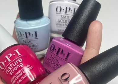 Colorful nail polish selection at GSkinStudio, Dieppe, New Brunswick, CA.