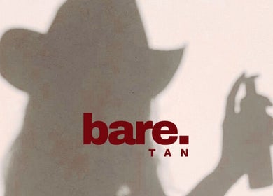 Silhouette of a woman with spray bottle and Bare Tan logo, Camden South, New South Wales, AU.
