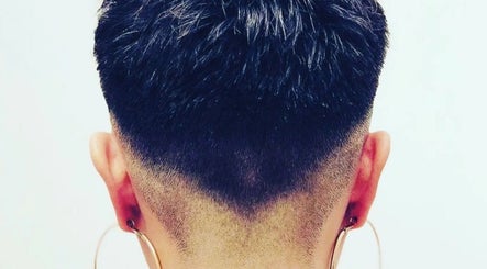 Close-up of a stylish fade haircut at Mana Hair, Avalon Beach, NSW, AU.