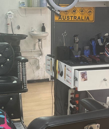 Silla de barbería clásica en Barberia GoldCuts Studio, Bogotá, Bogotá, CO.
