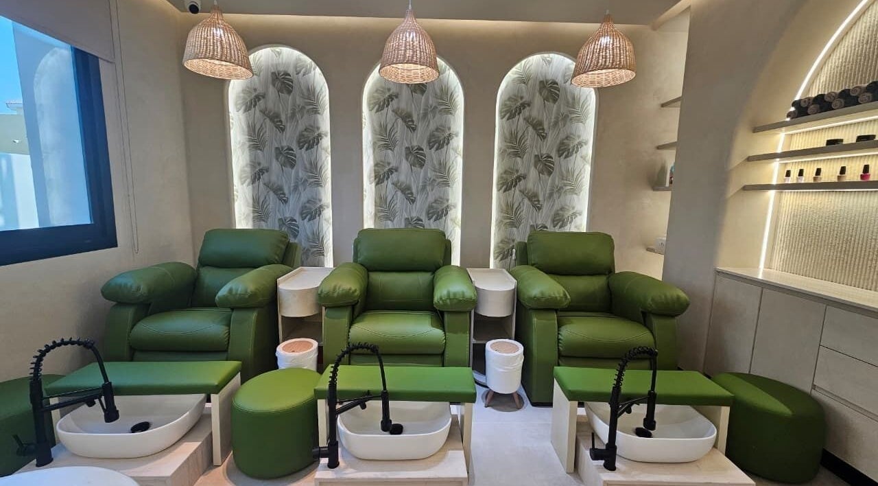 Luxurious spa chairs at Serenity Secret Beauty Salon and Spa, Dubai, AE, offering a relaxing wellness experience.