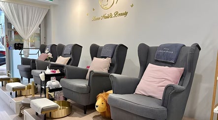 Comfortable seating at Luna Nails & Beauty, Southport, Queensland, AU, ready for luxurious nail treatments.