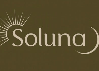 Elegant logo of Soluna, a beauty venue located in Par, England, GB.