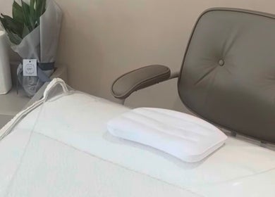 Spa treatment chair at Soluna, Par, England, GB, in a calming setting with subtle decor.