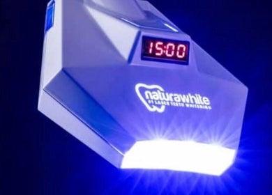 Advanced teeth whitening device at Simplybrite, Northwood, England, GB, offering radiant smiles.