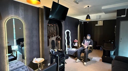 Marone Private Hair Extension and Hair Studio interior in Kuala Lumpur, showcasing stylish decor and seating.