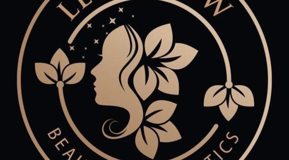 Logo of Let’s Glow - Beauty & Aesthetics in Stakeford, England, GB featuring a floral and silhouette design.