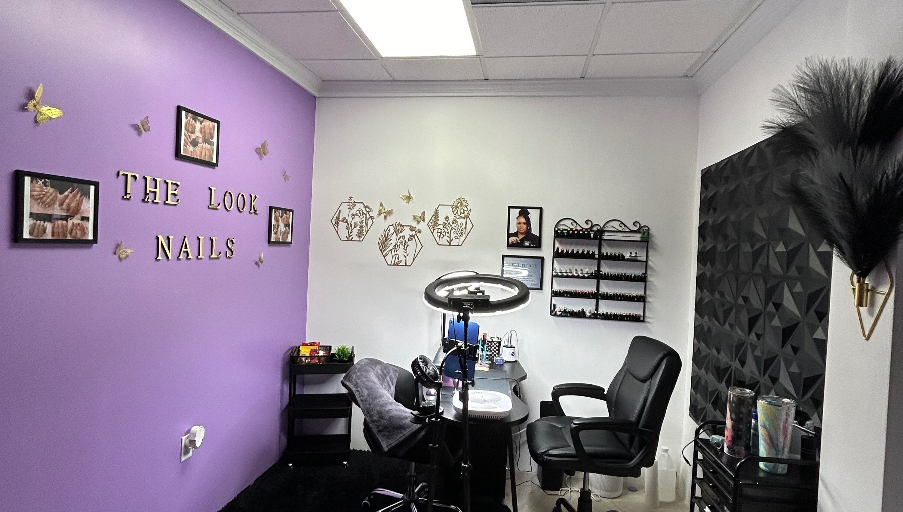 Interior of The Look Nails By Taria in Marsh Harbour, Central Abaco, BS showcasing nail salon setup.