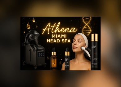 Relaxing head spa treatment at Athena Miami Head Spa, LLC, Miami, Florida, US.