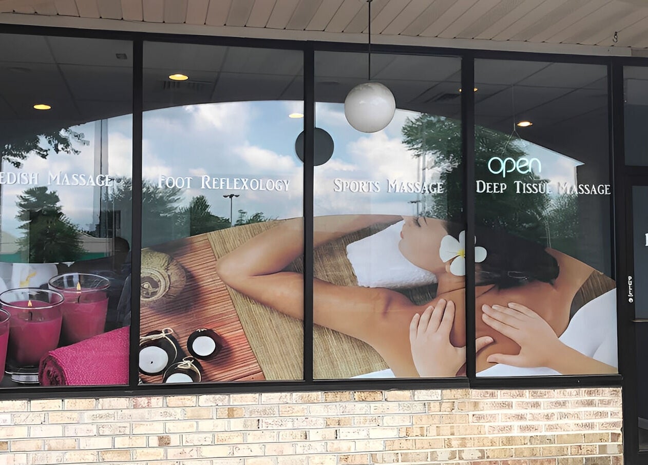 Exterior view of Massage Randolph in Colesville, Maryland, US showcasing relaxation services.