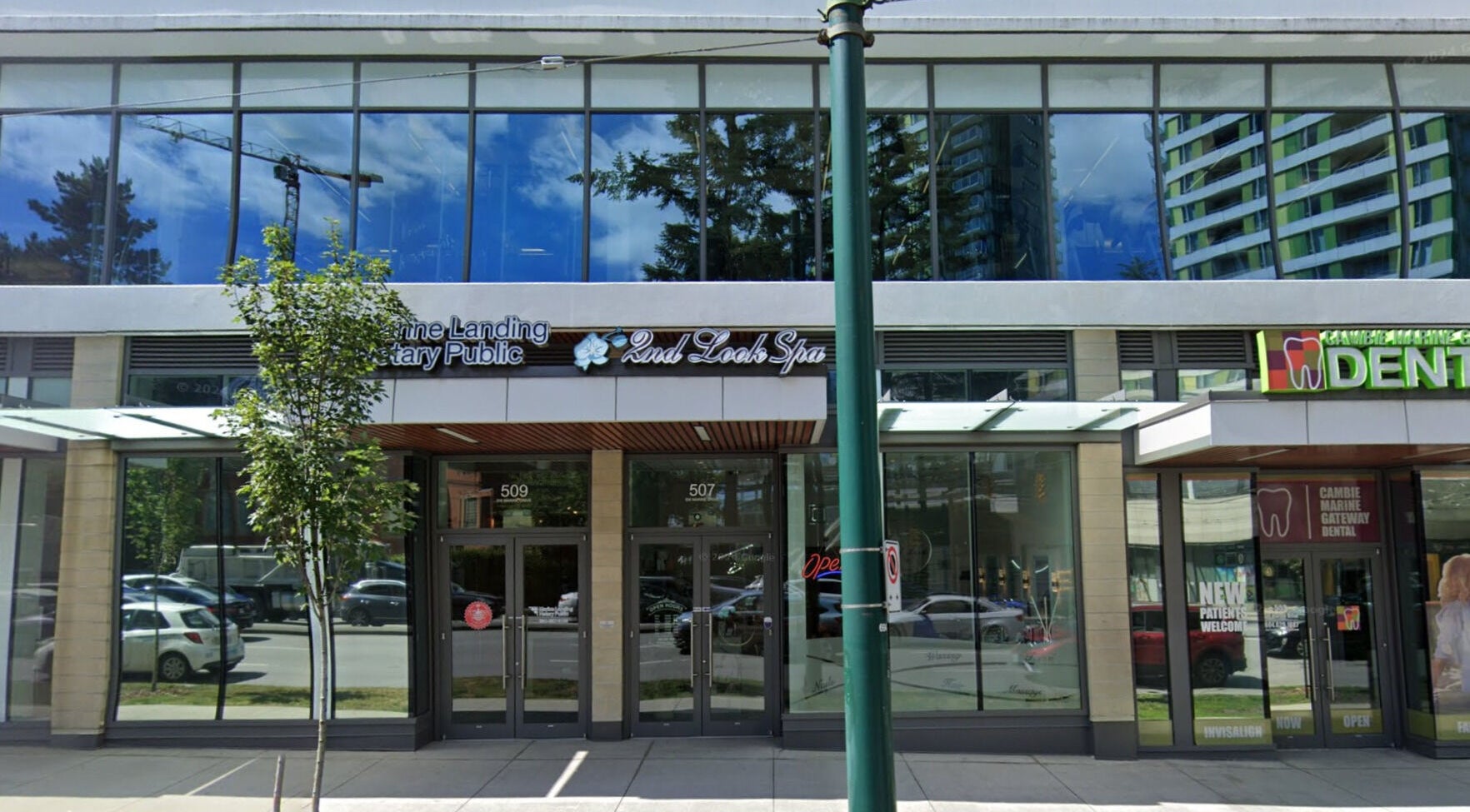 Exterior of 2nd Look Spa & Beauty Care in Vancouver, British Columbia, CA.