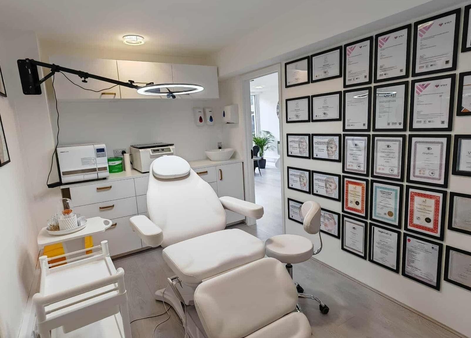 Certified treatment room at VIO AESTHETICS CLINIC, Reading, England, GB showcasing professional ambiance.