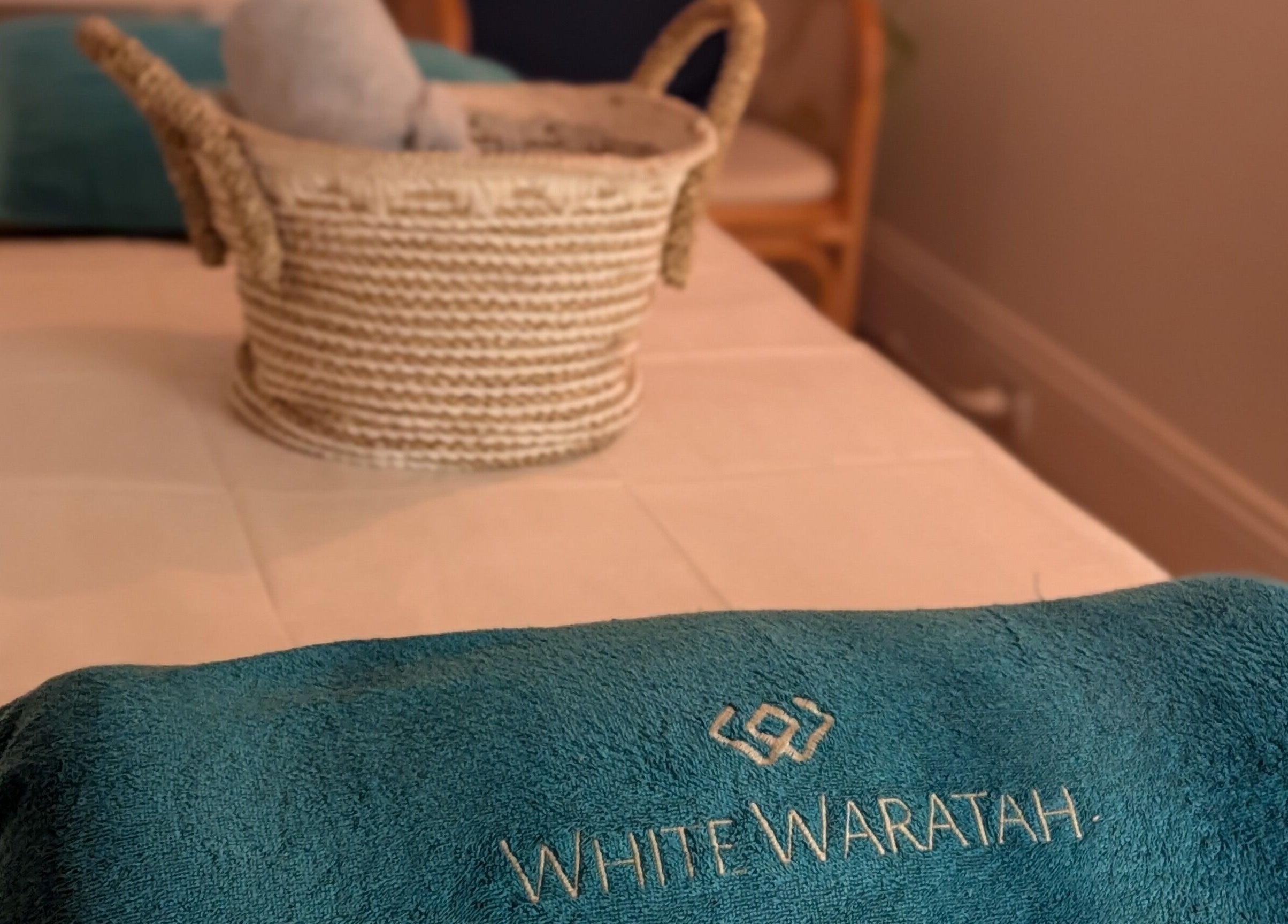 Relaxing towels at WHITE WARATAH BOUTIQUE THAI MASSAGE AND INFRARED SAUNA, Rozelle, New South Wales, AU.