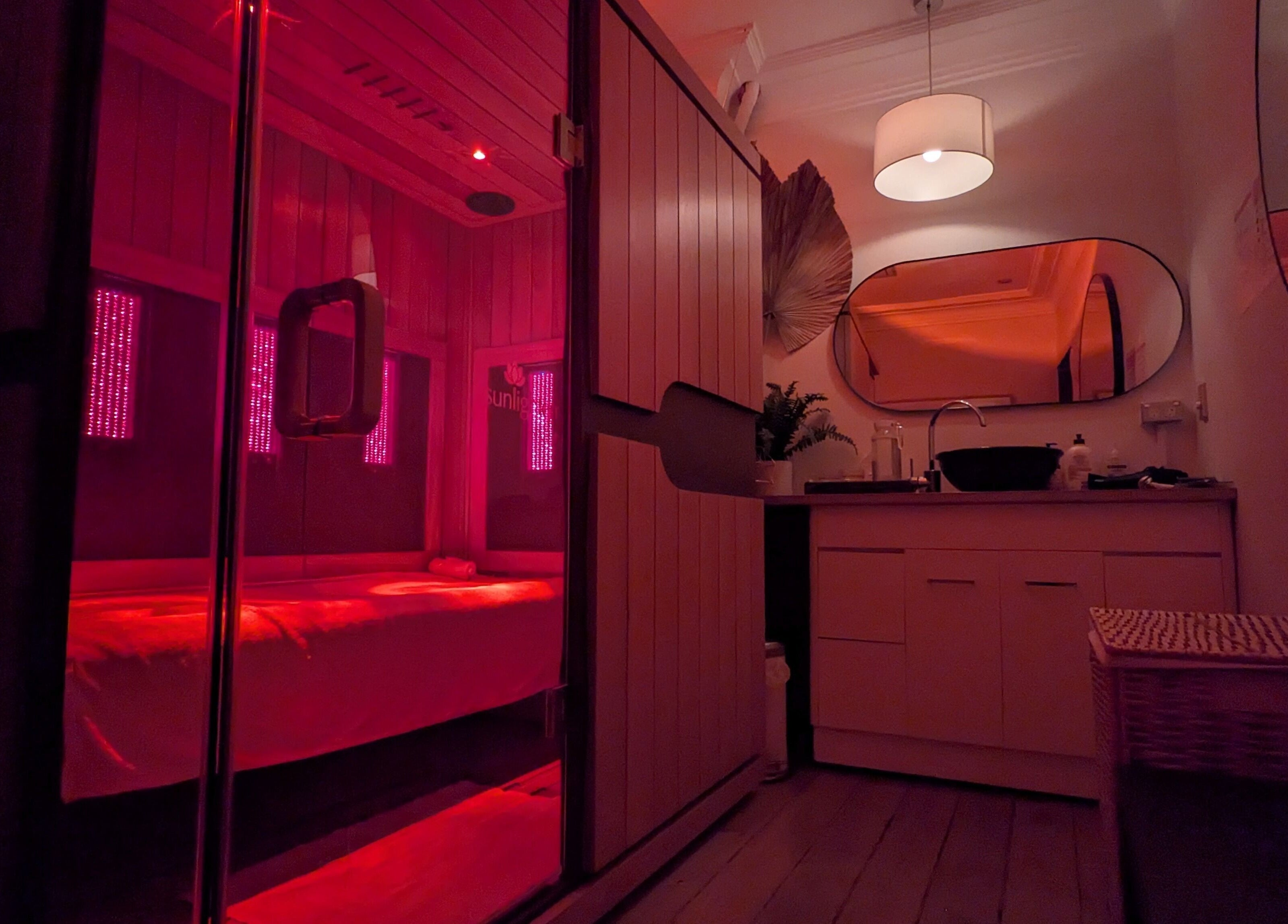 Infrared sauna at WHITE WARATAH BOUTIQUE THAI MASSAGE AND INFRARED SAUNA, Rozelle, New South Wales, AU.