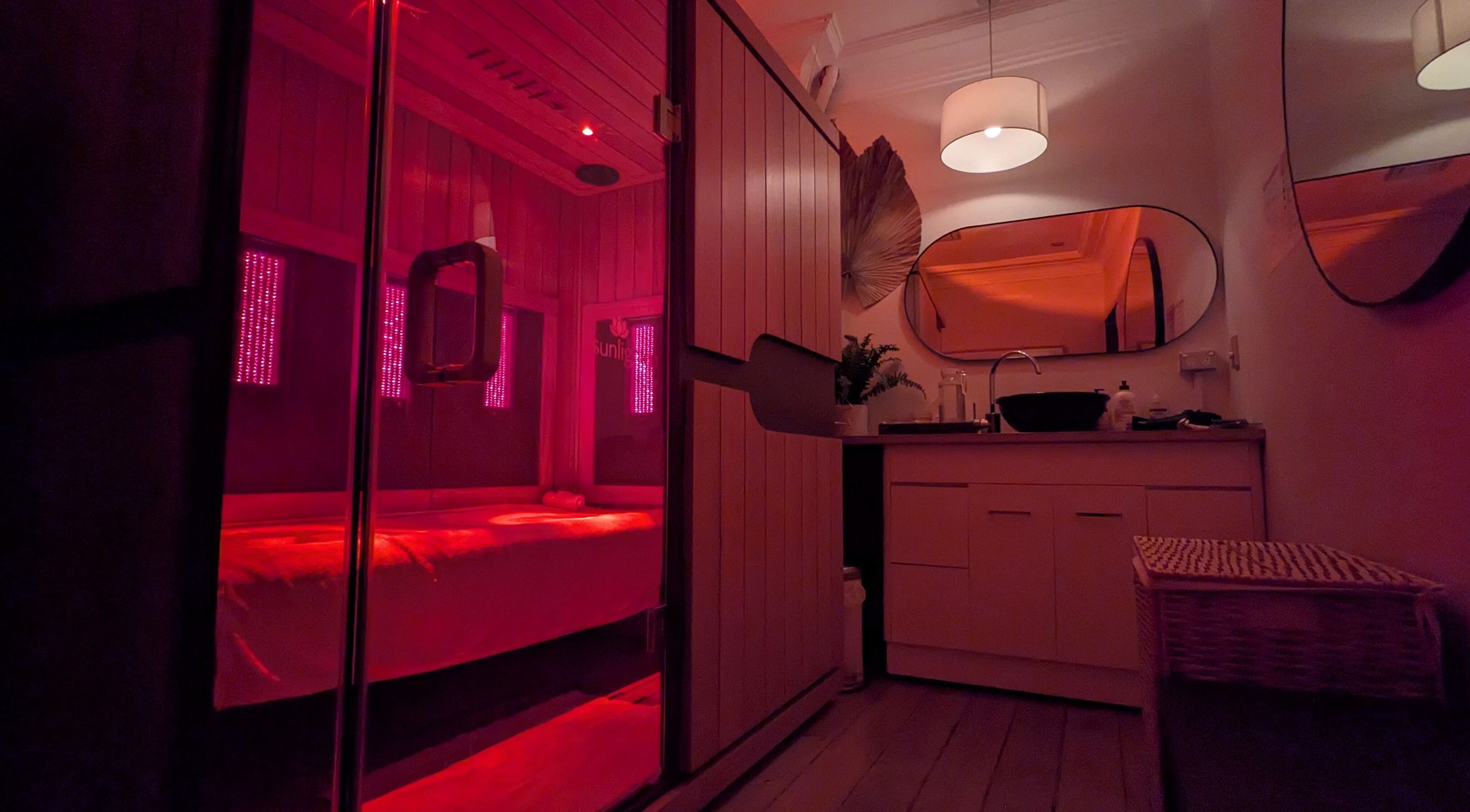 Infrared sauna at WHITE WARATAH BOUTIQUE THAI MASSAGE AND INFRARED SAUNA, Rozelle, New South Wales, AU.