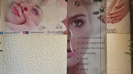 Affiche de L'oranaise beauté à Dely Ibrahim, Wilaya D'alger, DZ, présentant des services de soins esthétiques.