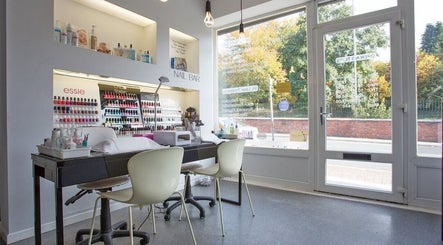 Modern nail bar at ND Skin Clinic in Prestwich, England, GB offers a stylish ambience and premium nail services.