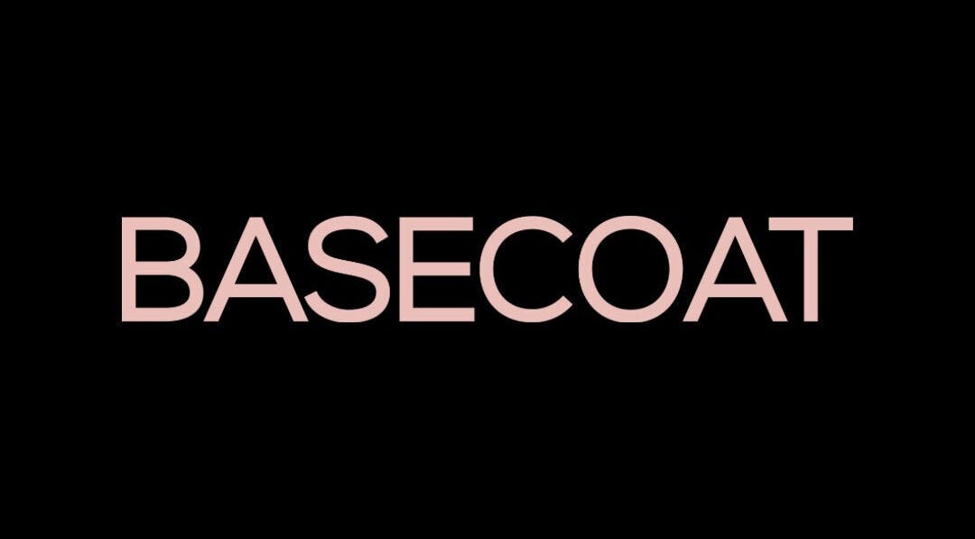 BASECOAT logo in soft pink on black, located in Paramaribo, Paramaribo, SR.