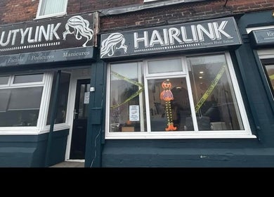 Exterior of SummerLily Nails, Rainhill, England, GB, showcasing beauty services and salon entrance.