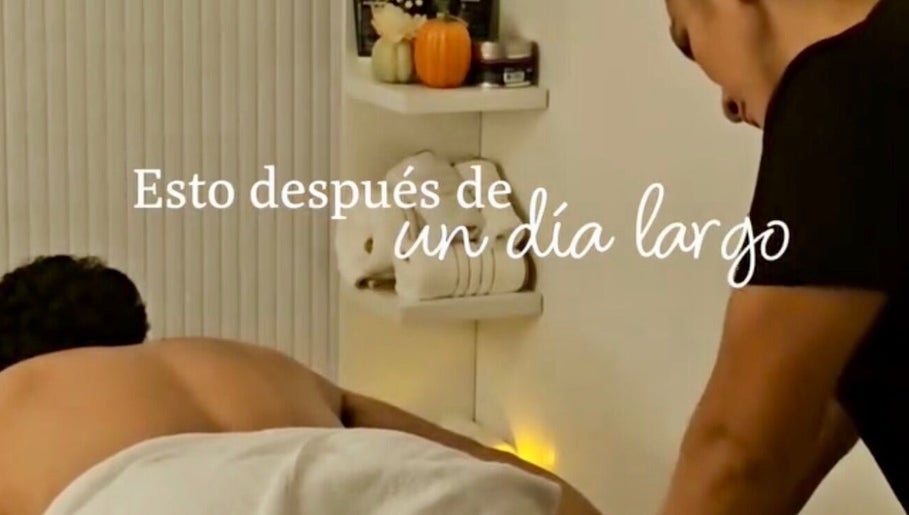 Relaxing massage therapy at Aura Sanctuary, New York, New York, US, featuring serene decor.