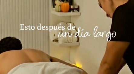 Relaxing massage therapy at Aura Sanctuary, New York, New York, US, featuring serene decor.