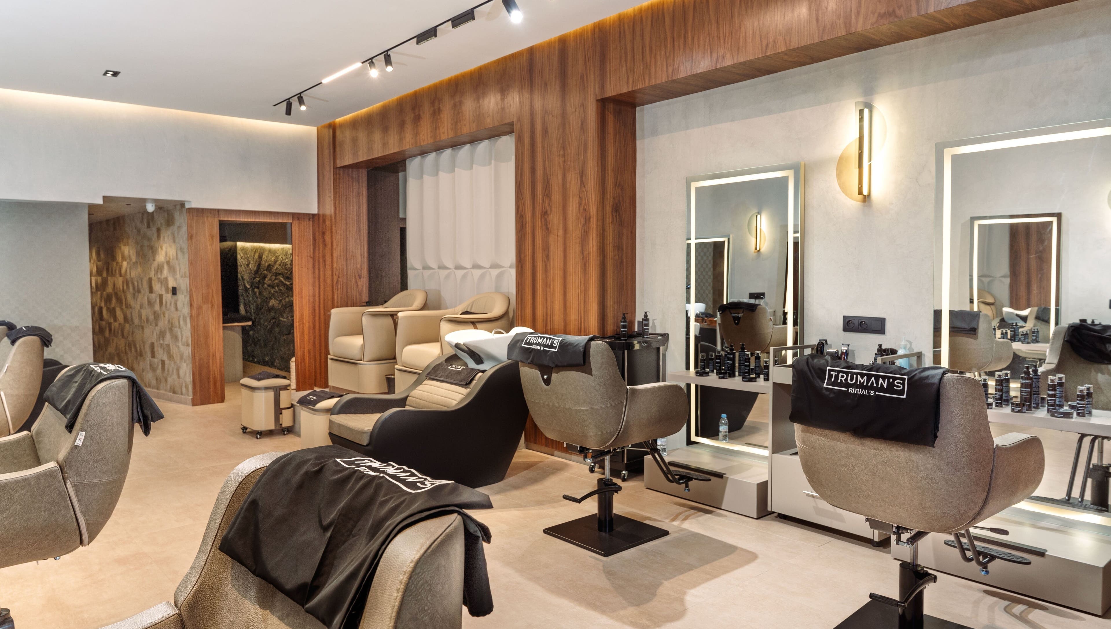 Modern salon interior at Truman's Coiffure et Spa Ain Diab Casablanca for men and women, Dar-el-beida, Casablanca-settat, MA.