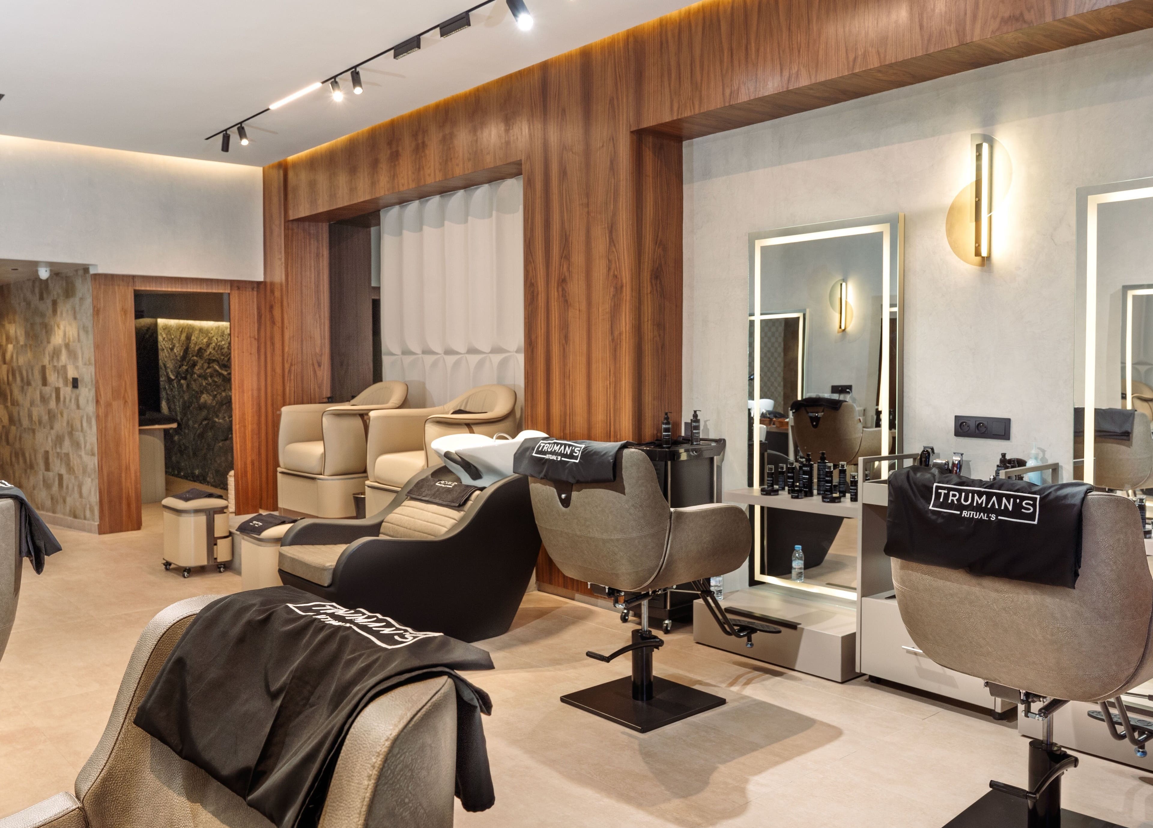 Modern salon interior at Truman's Coiffure et Spa Ain Diab Casablanca for men and women, Dar-el-beida, Casablanca-settat, MA.