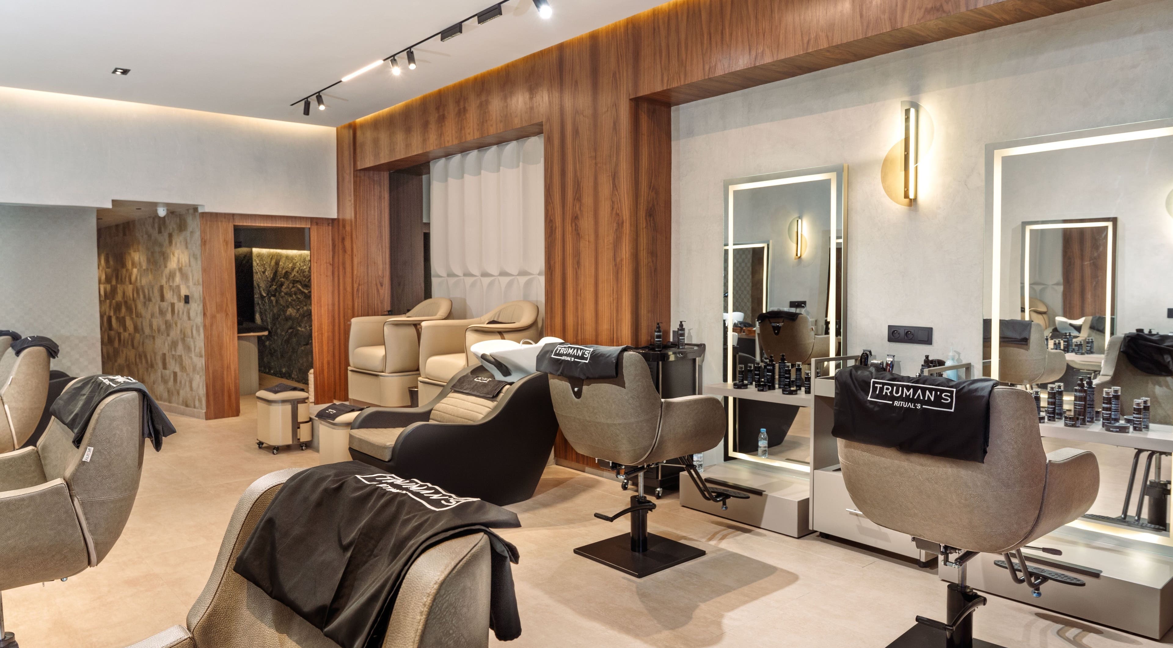 Modern salon interior at Truman's Coiffure et Spa Ain Diab Casablanca for men and women, Dar-el-beida, Casablanca-settat, MA.