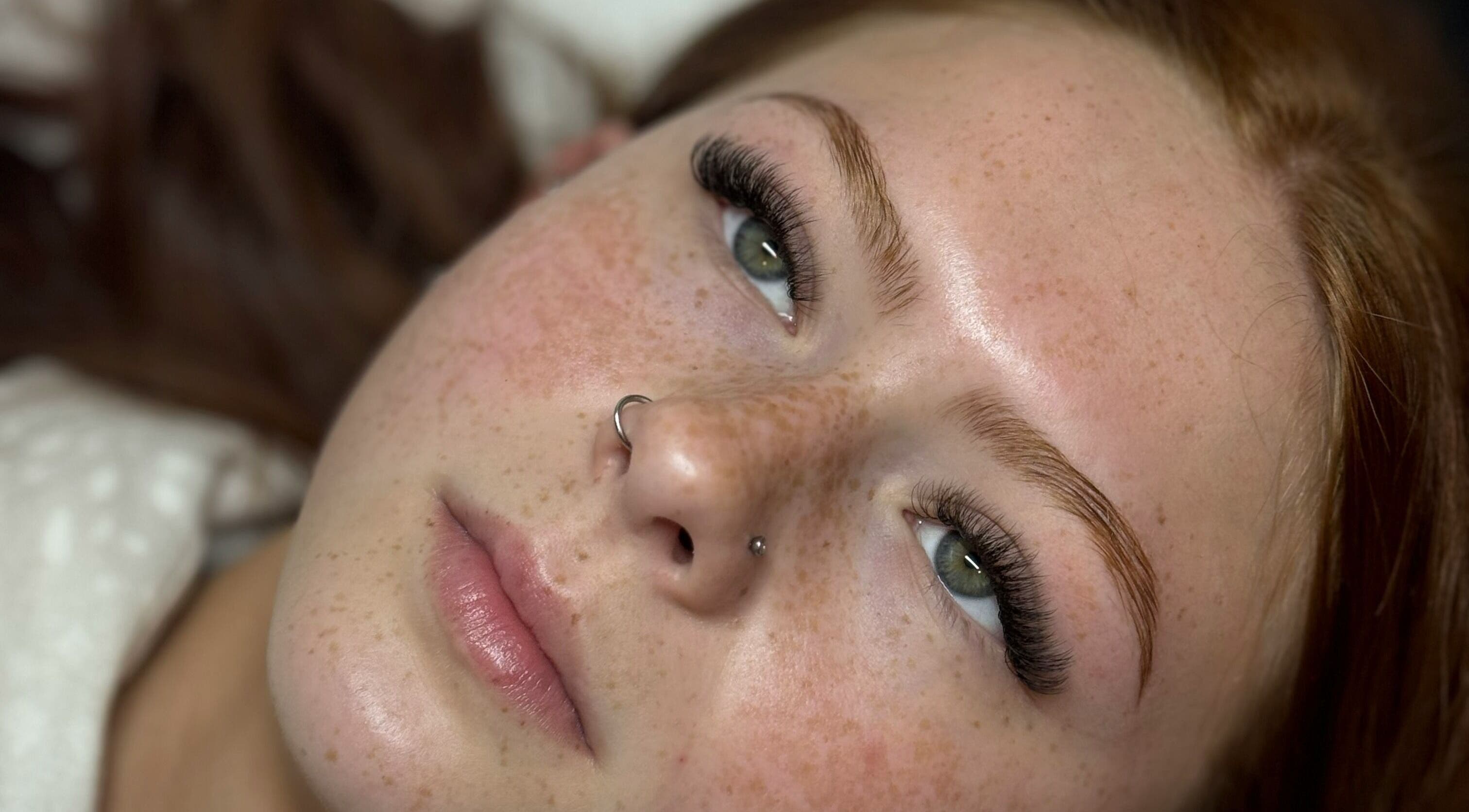 Close-up of elegant lash extensions at Lashes By Asia, Fall River, Nova Scotia, CA.