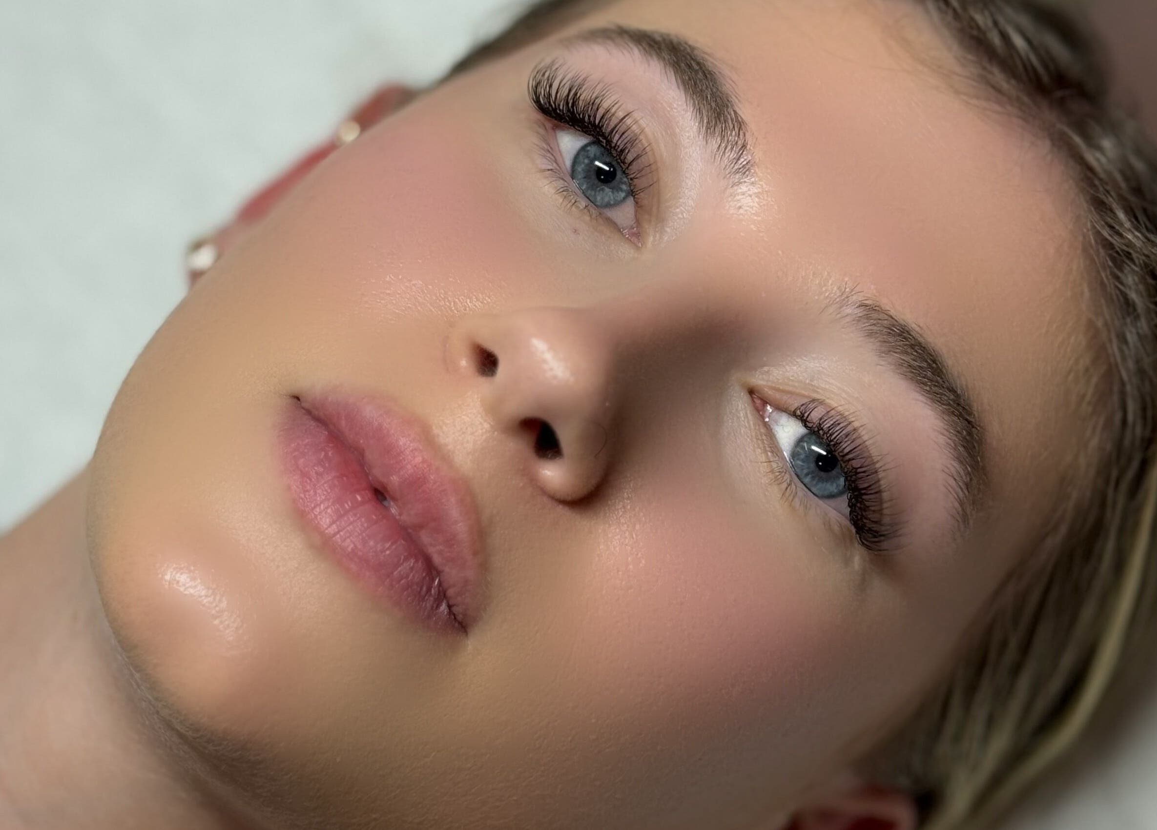 Close-up of enhanced eyelashes at Lashes By Asia, Fall River, Nova Scotia, CA, showcasing beauty.