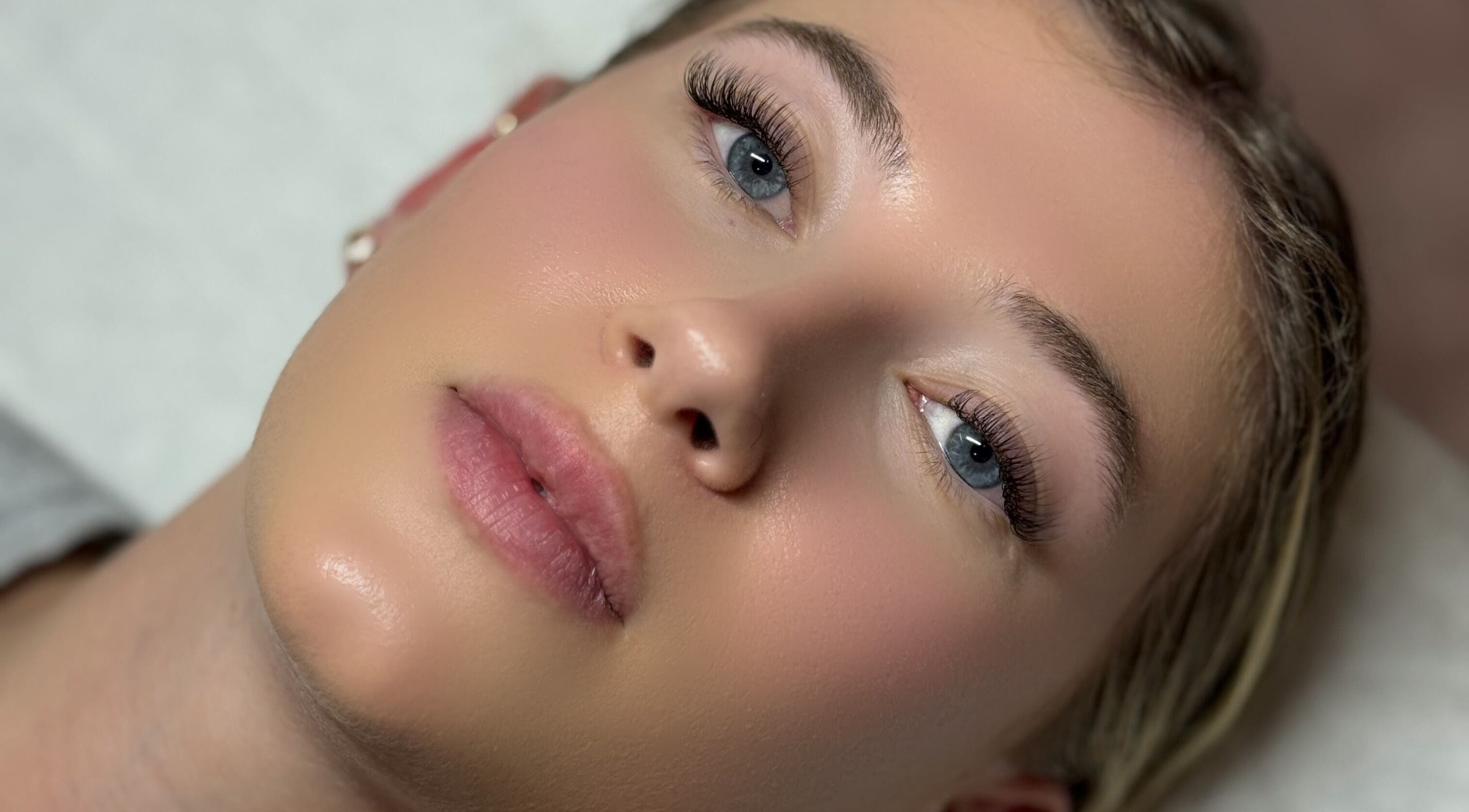 Close-up of enhanced eyelashes at Lashes By Asia, Fall River, Nova Scotia, CA, showcasing beauty.