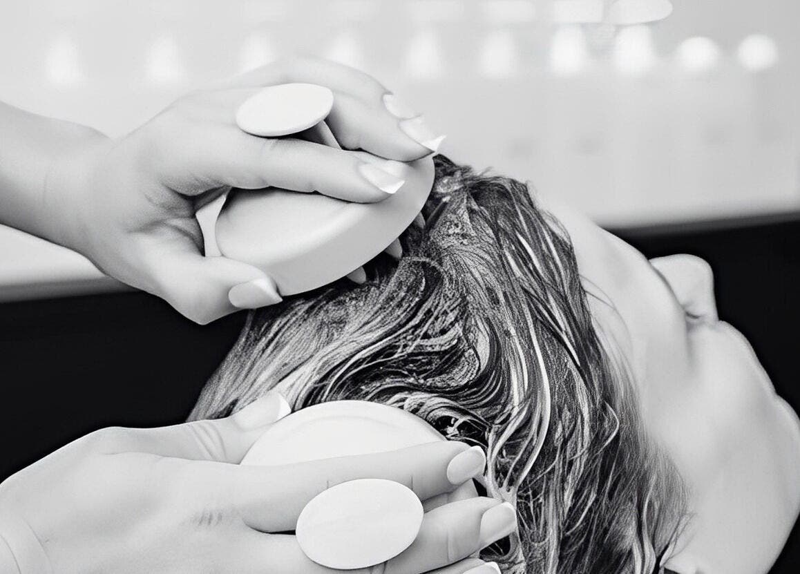 Scalp massage at Juicy Golden in Brisbane, Queensland, AU, enhancing relaxation and wellness with expert care.