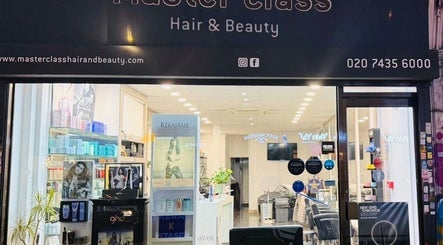 Adelle hairdresser's inviting salon front in London, England, GB, showcasing a stylish and modern entrance.