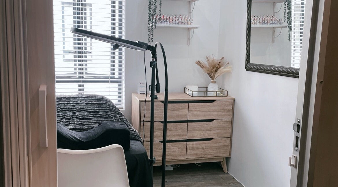 Modern spa room at Belle Vie, Cape Town, Western Cape, ZA with muted decor and natural light.