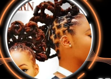 Intricate braided hairstyle at New Growth Beauty Salon in Freeport, Freeport, BS, showcasing detailed styling.
