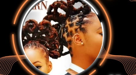 Intricate braided hairstyle at New Growth Beauty Salon in Freeport, Freeport, BS, showcasing detailed styling.