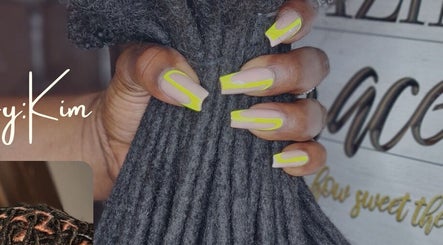 Neon yellow nails at NewGrowth Beauty Salon 2 Abaco in West Grand Bahama, BS, display vibrant style.