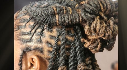 Intricate locs hairstyle at NewGrowth Beauty Salon 2 Abaco, West Grand Bahama, West Grand Bahama, BS.