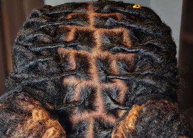 Detailed locs styling at NewGrowth Beauty Salon 2 Abaco, West Grand Bahama, West Grand Bahama, BS.