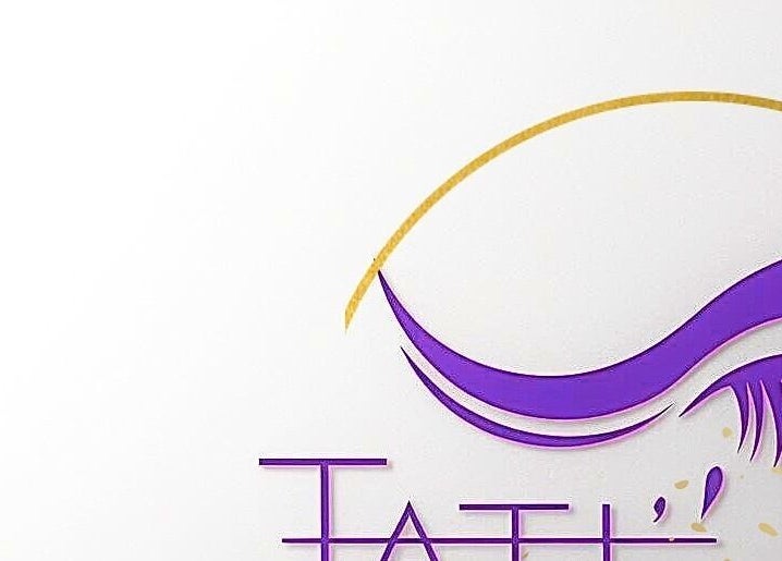 Stylish purple and gold logo of Tati's Lash & Beauty at Church View, Saint John, BB