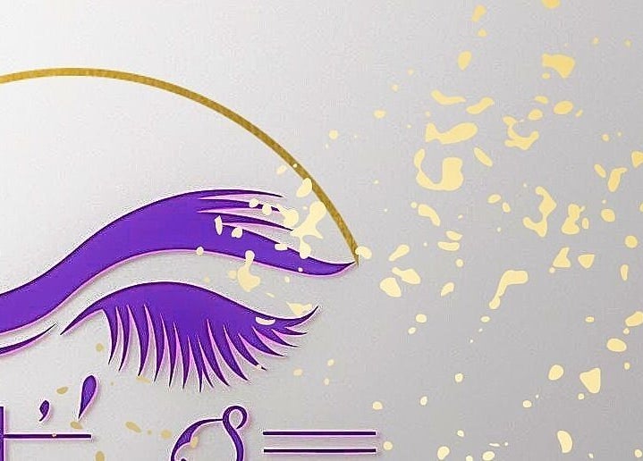 Logo of Tati's Lash & Beauty at Church View, Saint John, BB featuring a stylized purple lash and brow design.