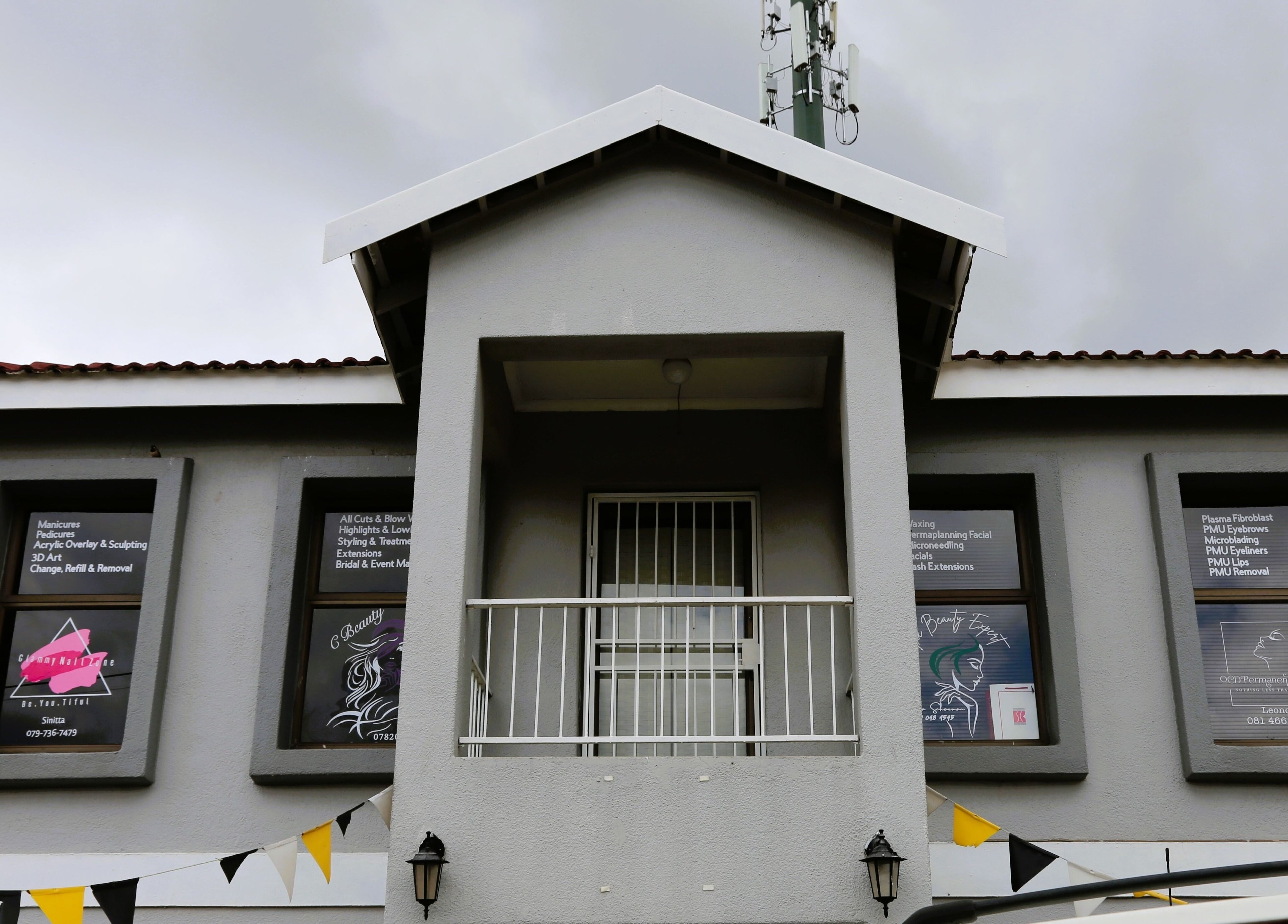 Front view of OCD Permanent MakeUp building in Krugersdorp, Gauteng, ZA, showcasing beauty services.