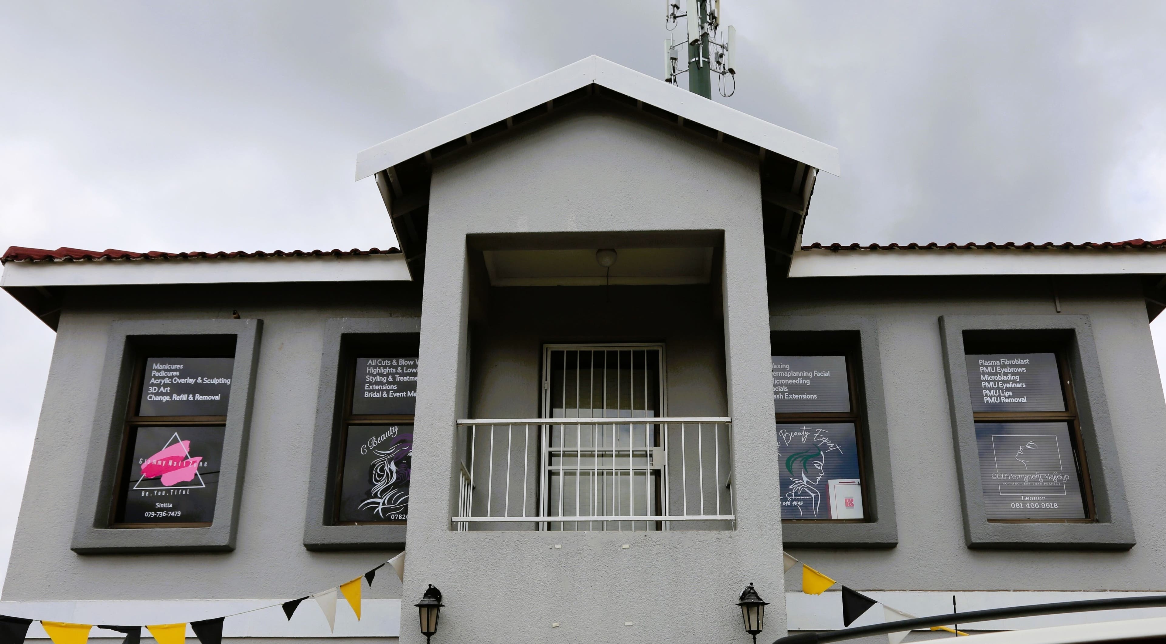 Front view of OCD Permanent MakeUp building in Krugersdorp, Gauteng, ZA, showcasing beauty services.