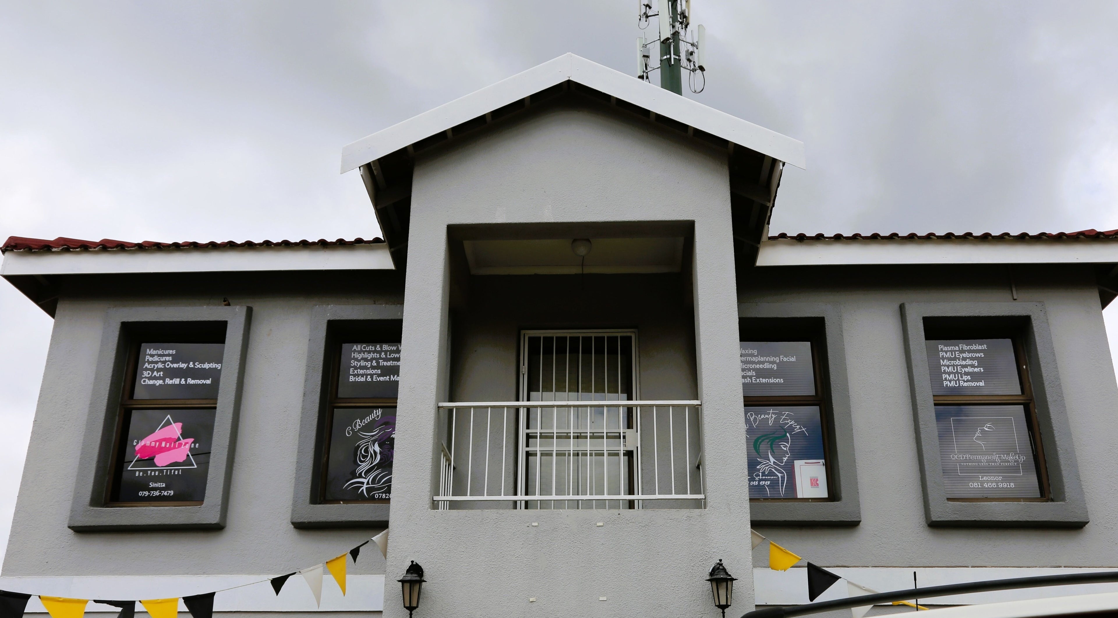 Front view of OCD Permanent MakeUp building in Krugersdorp, Gauteng, ZA, showcasing beauty services.