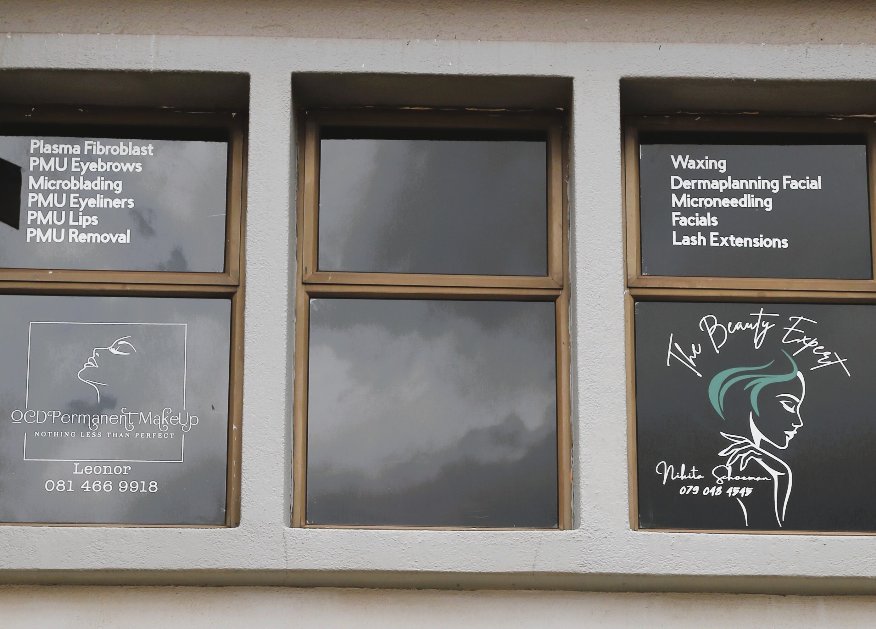 OCD Permanent MakeUp signage in Krugersdorp, Gauteng, ZA showcasing beauty services.