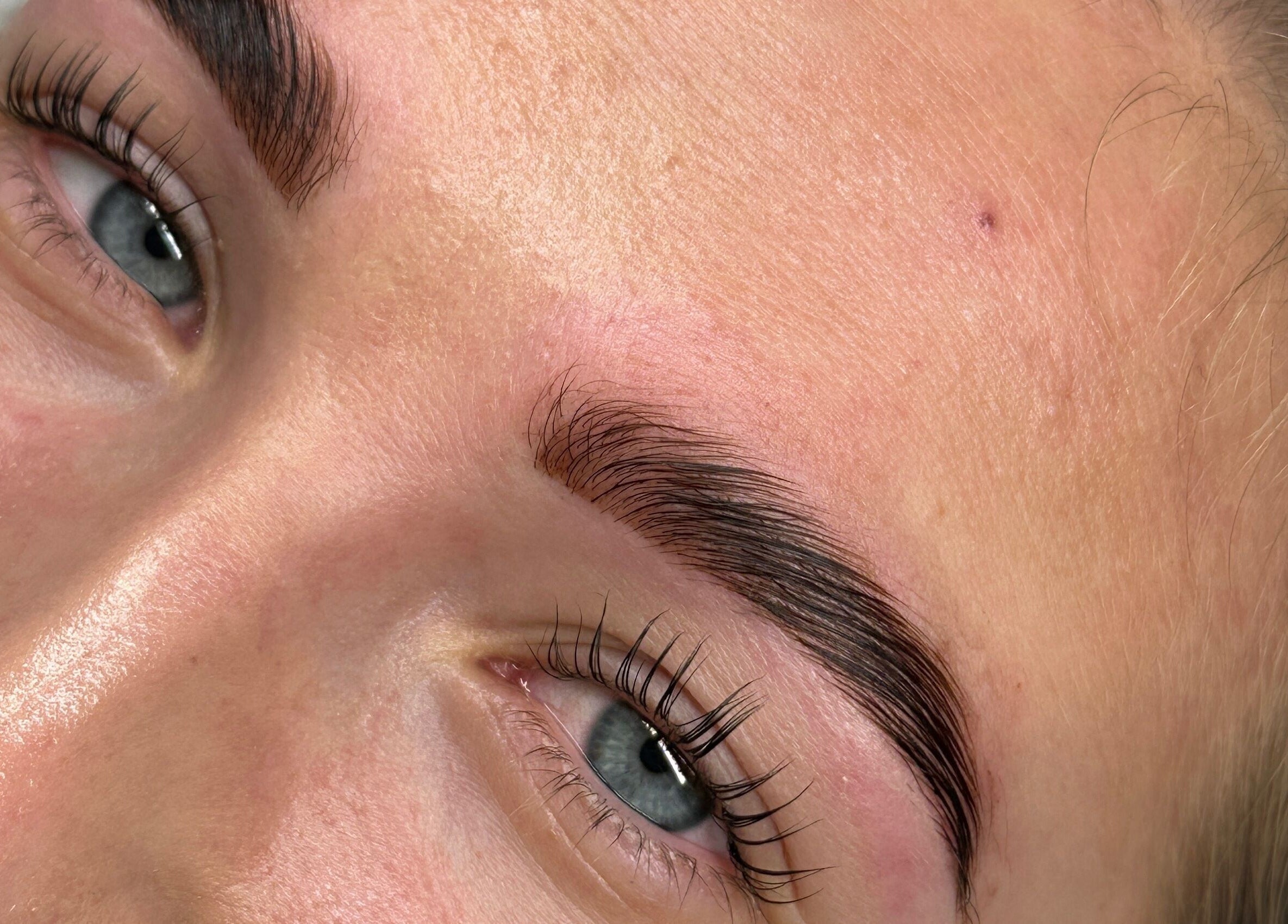 Perfectly shaped brows at The Brow Studio in Wythenshawe, England, GB highlighting expert craftsmanship.