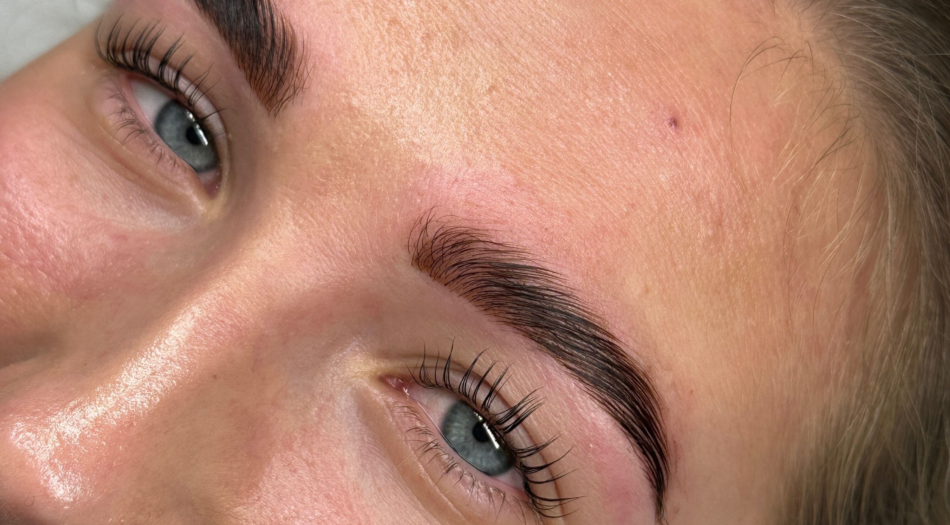 Perfectly shaped brows at The Brow Studio in Wythenshawe, England, GB highlighting expert craftsmanship.