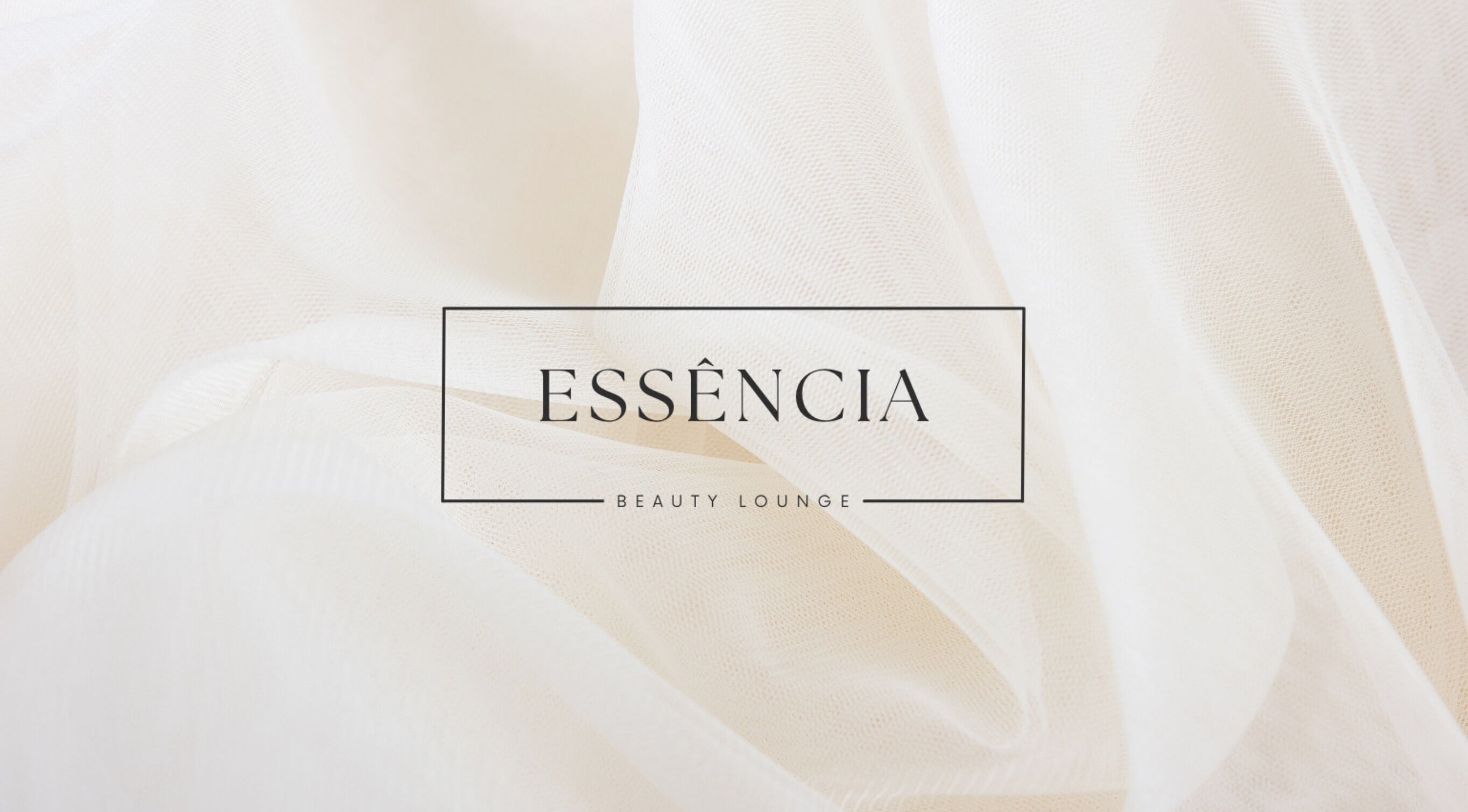 Essência Beauty Lounge logo on soft fabric background, Coimbra, Coimbra, PT.